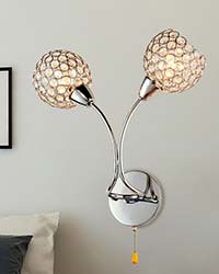 Crystal Wall Lamp by Jhoomarwala