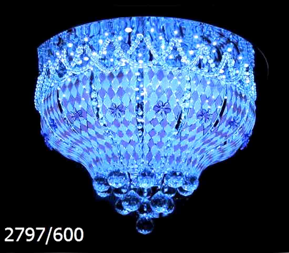 Sunshine Crystal Chandelier Glass Leaf Decorate Multicolor Led Ceiling Fix Chandelier