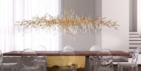 Fashionable Tree Branch Design Golden Chandelier