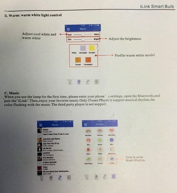 Ilink smart lamp with speaker user manual