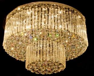 Customized Luxury Modern Design Crystal Decorative LED Light Surface Mounted Chandelier