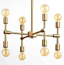 Modern And Fashionable Liner Chandelier With Up And Down Side Lamp