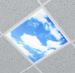 3D Sky LED Light Ultra Thin Ceiling Panel For Office And Home