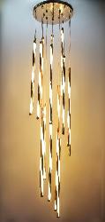 Modern Design Round Twisted High Power LED Light Stick Pendant Chandelier