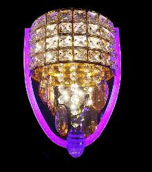 U-Type Shape Modern Design Crystal Decor Wall Sconce Lamp For Bedroom