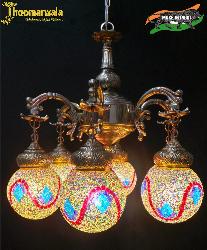 Classic 4 Shade Moroccan Golden Touch Chandelier