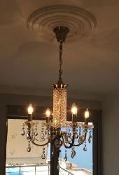 Diyas Asfour Crystal Traditional Finished  In Satin Nickel Chandeliers