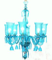Inspiring By Italian Design Indian Blue Color Chandelier