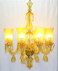 Inspiring By Italian Design Indian Yellow Color Chandelier