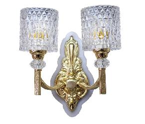 Double Glass Lamp Bedside and Wall Decor Lamp Light With LED Light and Bulb Light