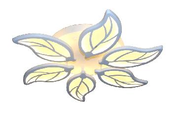 The Leaf Design Acrylic Material Ceiling Mount Chandelier