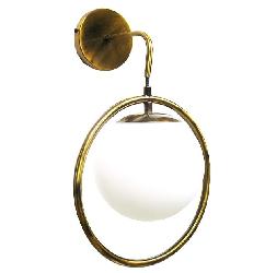 Modern Design Golden Finish Metal Body and Glass Ball Pendant Wall Sconce Lamp Light