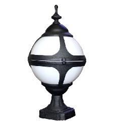 The Hight Quality Aluminum Die Casting Material Black Finish Home and garden Outdoor Gate Light Lamp