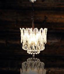 The Luxury Glass Leaf and Crystal Decor Design Pendant Chandelier For Home and Hotel Decoration and Lighting