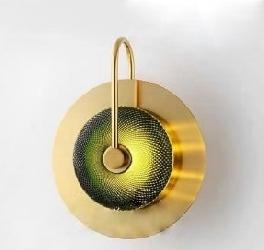 The Modern and Attractive Design and Green Glass lamp With Gold Finish Metal Body Home Wall Decor Lamp Light
