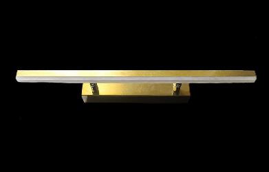 Antique Gold Finish Metal Body and Acrylic Lamp Shade High Power LED Light Bathroom Light