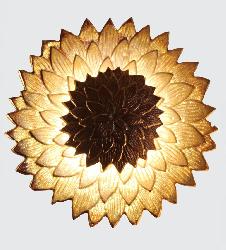 The Copper Rainbow Finish Lotus Flower Design Wall Sconce Lamp With LED Light For Your Home and Hotels
