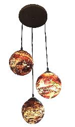 3 New Printing Glass Pandent Chandelier For Dining And Office
