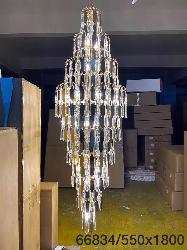 The New Golden Crystal finish Big Size Chandelier