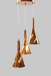 The Special Modern Cone Shape Printed Design Hanging Light 