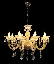 New Luxury Glass Arm and Crystal Pendant Italian Design Ceiling Pendant Chandelier