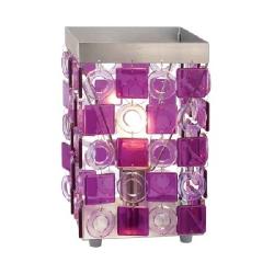 This A Modern Purple Glass Table Lamp