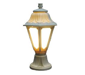 The White Milky Finish Victorian Shape Modern Design Home Outdoor Gate Lamp and Garden Post Lamp Light