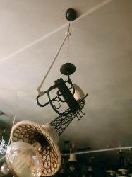 The Artificial Cornet Musical Instrument Pendant Light For Cafe and Restaurant 
