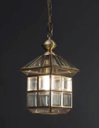 The Home Shape Design Brass and Glass Made Pendant Light For Kitchen and Restaurant