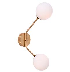 The Two Glass Ball Wall Mount Lamp For Bedroom and Living Room