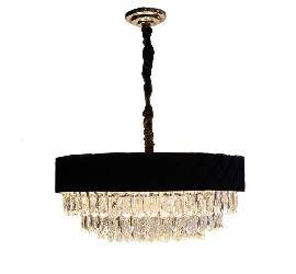 The Black and Golden Finish Crystal Decor Modern Home Decor Chandelier