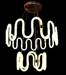 The Modern Wave Shape Ring Pendant With High Power LED Light Ceiling Pendant Chandelier
