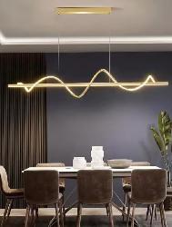The Modern Linear Twisted Design Pendant Light For Your Dining Room