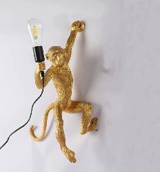 The Golden Finish Monkey Wall Sconce Lamp For Your Home Decoration