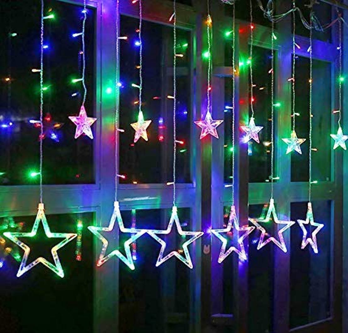 The Neon Star Curtain LED Light With Multi Color