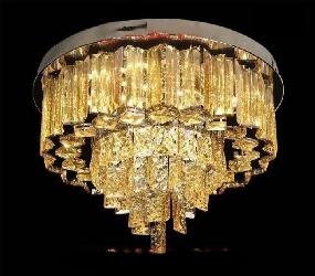 400 MM Glass Leaf Design With Bluetooth System and Multi Color LED Light Ceiling Jhoomar