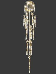 16 Gel Glass Road Pendant Chandelier For Duplex and Staircase