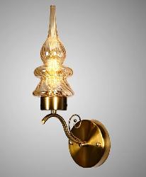 The Amber Glass Ambient Wall Sconce Lamp For Your Bedroom and Hotel and Villa