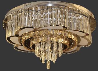 The Round Shape Ceiling Light Chandelier With RGB LEDs and Bluetooth System Inbuilt
