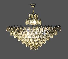 The Silver Chrome Finish Basket Shape Customize Indian Design Crystal Decor Chandelier For Your Home and Hotel Lighting and Decoration