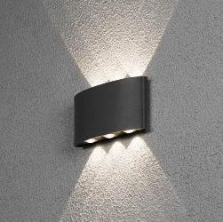 3 Up and 3 Down LED Wall Mount Outdoor Two Way Lamp