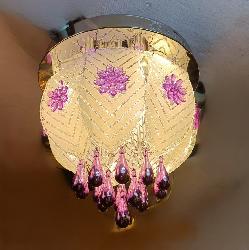 Small Size Celling Thali Multicolor Led Light Chandelier For Temple and Home.