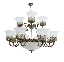 Frosted Glass Texture Lamp Antique Chandelier